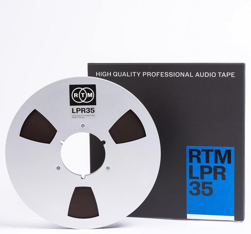 RTM Industries RTM Long Play Recording LPR 35 ¼ inch - Reel to Reel Magnetic Tape for Audio Recording - 3608 ft Nab Metal Reel - 10.5 inch Diameter - Image 1